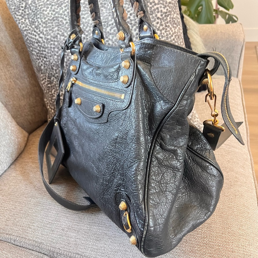 Balenciaga Classic 12 Gold Hardware Gray Velo City Bag - Picture 4 of 12